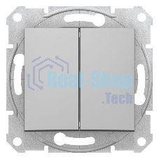Механизм выключателя 2-кл. СП Sedna 10А IP20 алюм. SchE SDN0300160
