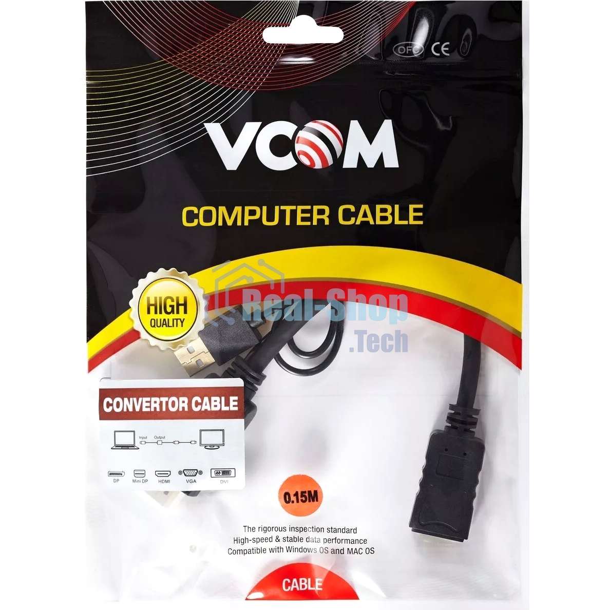 Адаптер USB TO DP(F) CG599E-0.15M 4K*60HZ VCOM