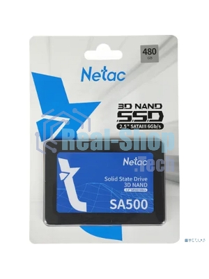 Накопитель SSD Netac SA500, 480Gb, SATA III, 2.5