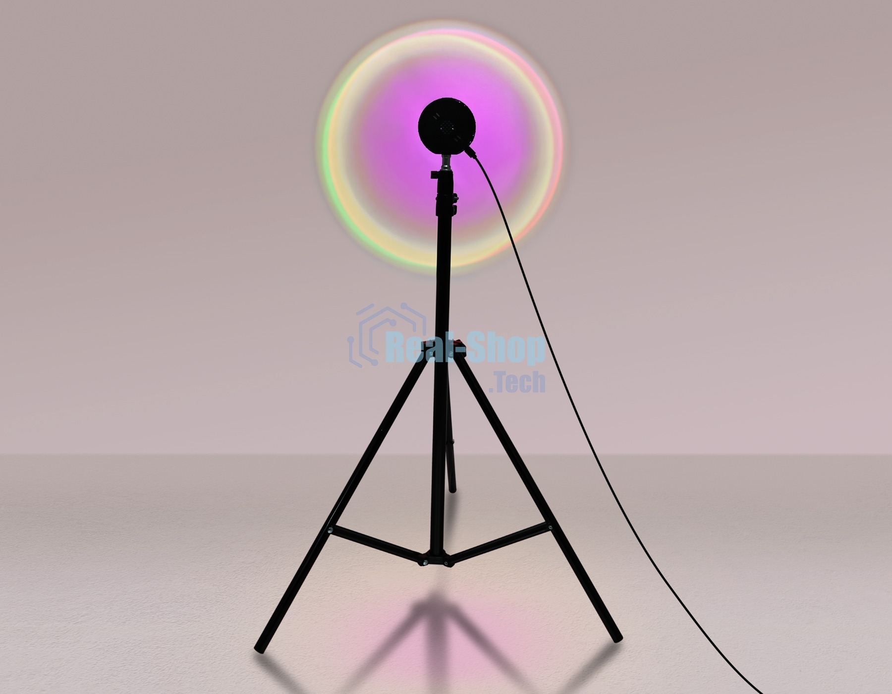 Атмосферная светодиодная настольная лампа Ambrella light DE8387 BK черный LED RGB 3W (ПДУ RGB)
