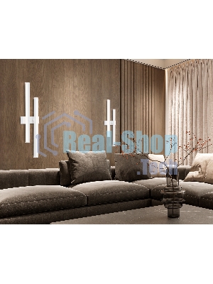 Настенный светодиодный светильник Ambrella light FL6151 WH белый 18W 3000K-6400K 510*120*65