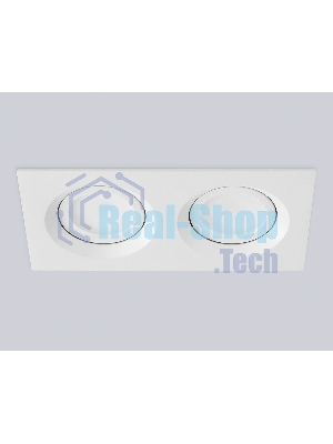 Встраиваемый поворотный точечный светильник Ambrella light TN102745/2 WH белый IP20 GU5.3/2 180*95*25