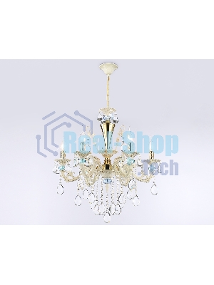 Светильник Ambrella light TR4923/6 GD/WH/BL золото/белый/голубой E14*6 max 40W D600*620
