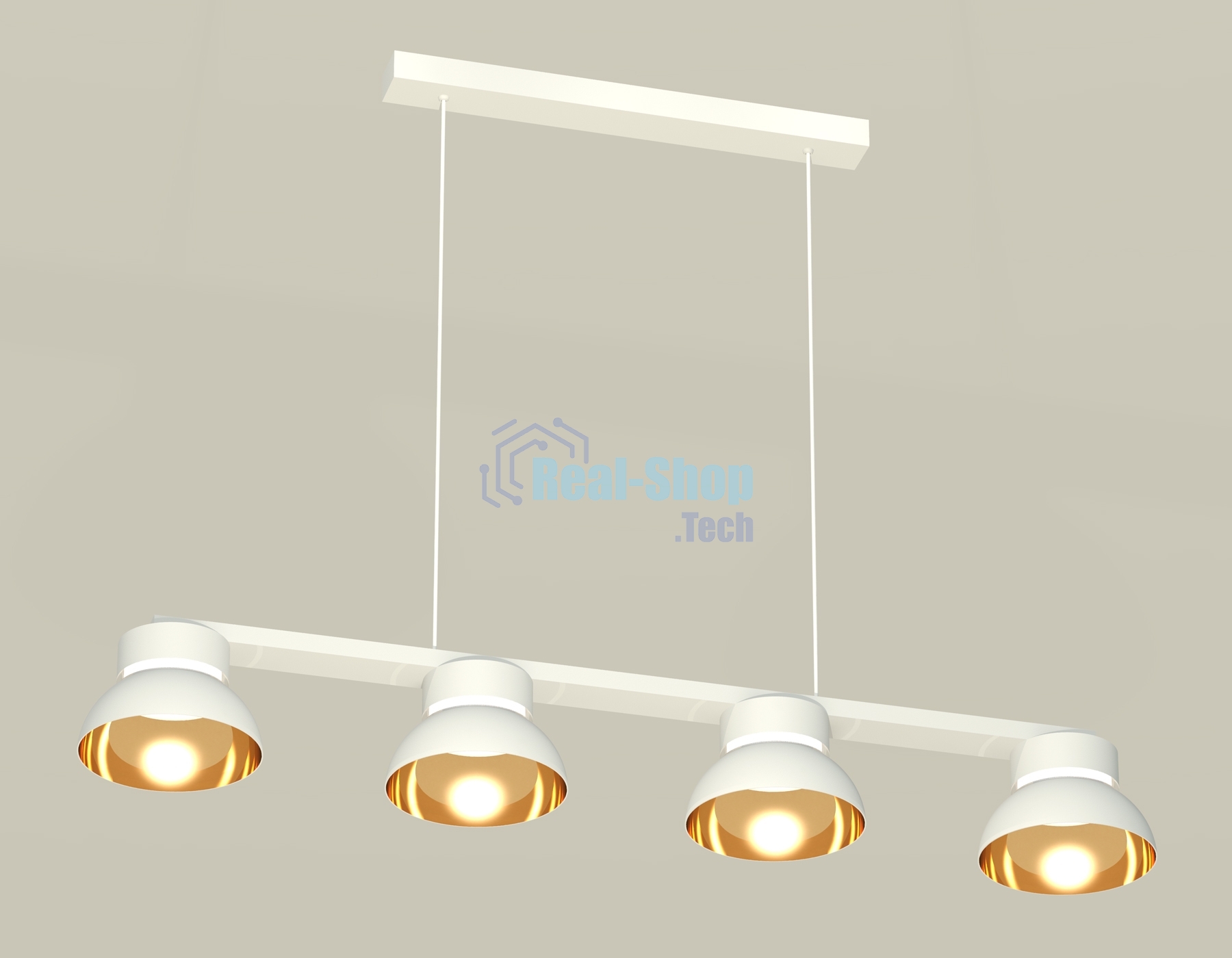Светильник Ambrella light XB9151101/4 SWH/PYG/CL белый песок/золото желтое полированное/прозрачный GX53 (C9151, N8144)