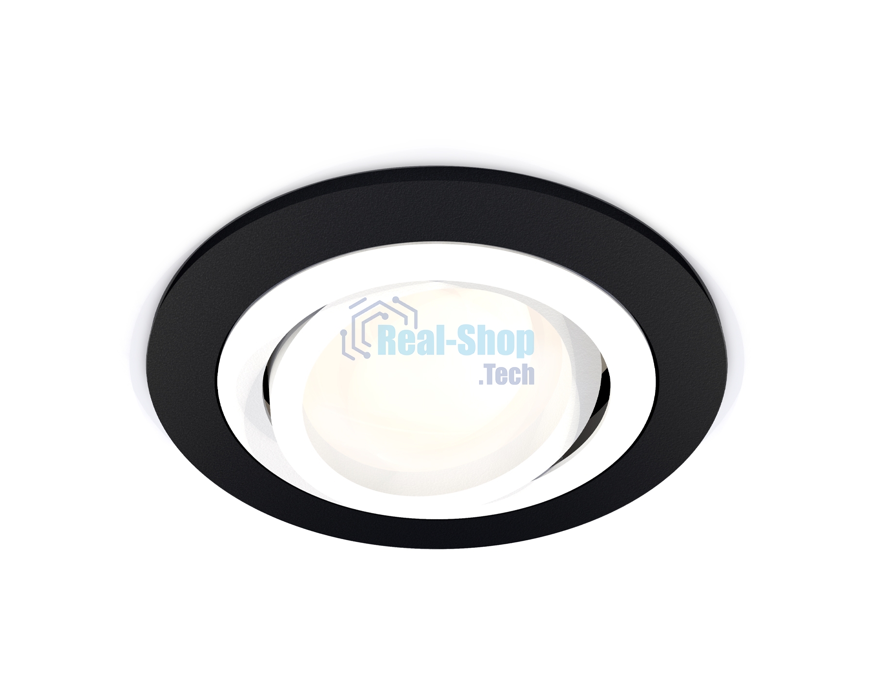 Комплект встраиваемого поворотного светильника Ambrella light XC7622080 SBK/SWH черный песок/белый песок MR16 GU5.3 (C7622, N7001)