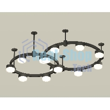 Светильник Ambrella light XR92221006/13 SBK/FR/CL черный песок/белый матовый/прозрачный GX53