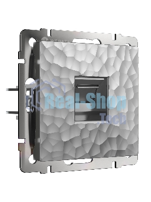 Розетка Ethernet RJ-45 (серебряный)
