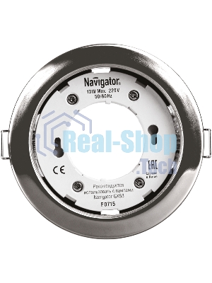 Светильник Navigator NGX-R1-003-GX53 IP20 хром
