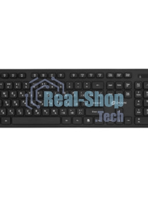 Комплект клавиатура+мышь Oklick S275W беспроводной, USB, 1600 DPI, чёрный
