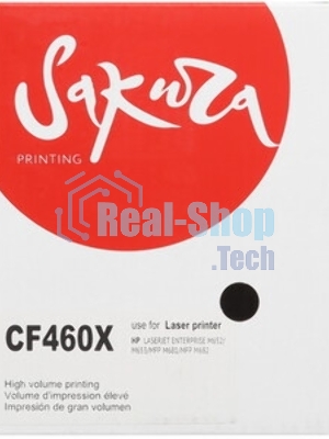 Картридж лазерный Sakura CF460X (HP 656X) для HP Color LaserJet Enterprise M652dn/M652n, M653dn/M653x, черный, 27 000к.