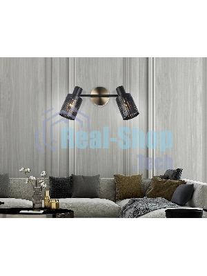 Светильник Ambrella light TR8668/2 BK/SB чёрный/бронза E14/2 max 60W 360*100*190