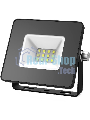 Прожектор светодиодный Elementary 10W 845lm 4000К 200-240V IP65 черный LED