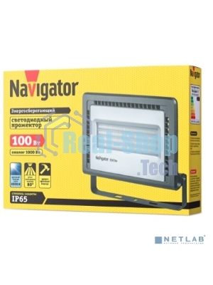Прожектор светодиодный Navigator NFL-01-100-6.5K-LED 100Вт IP65 6500К