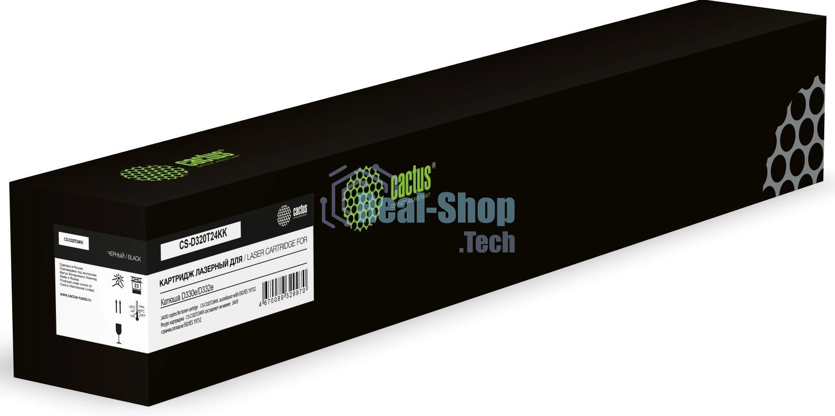 Картридж лазерный Cactus CS-D320T24KK (D320T24KK) черный (24000 стр.) для Катюша D330e/D332e