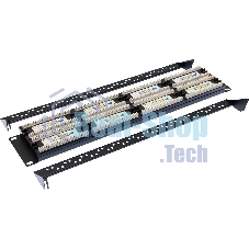 Патч-панель 19', 48хRJ-45, UTP, Cat.5e, 2U