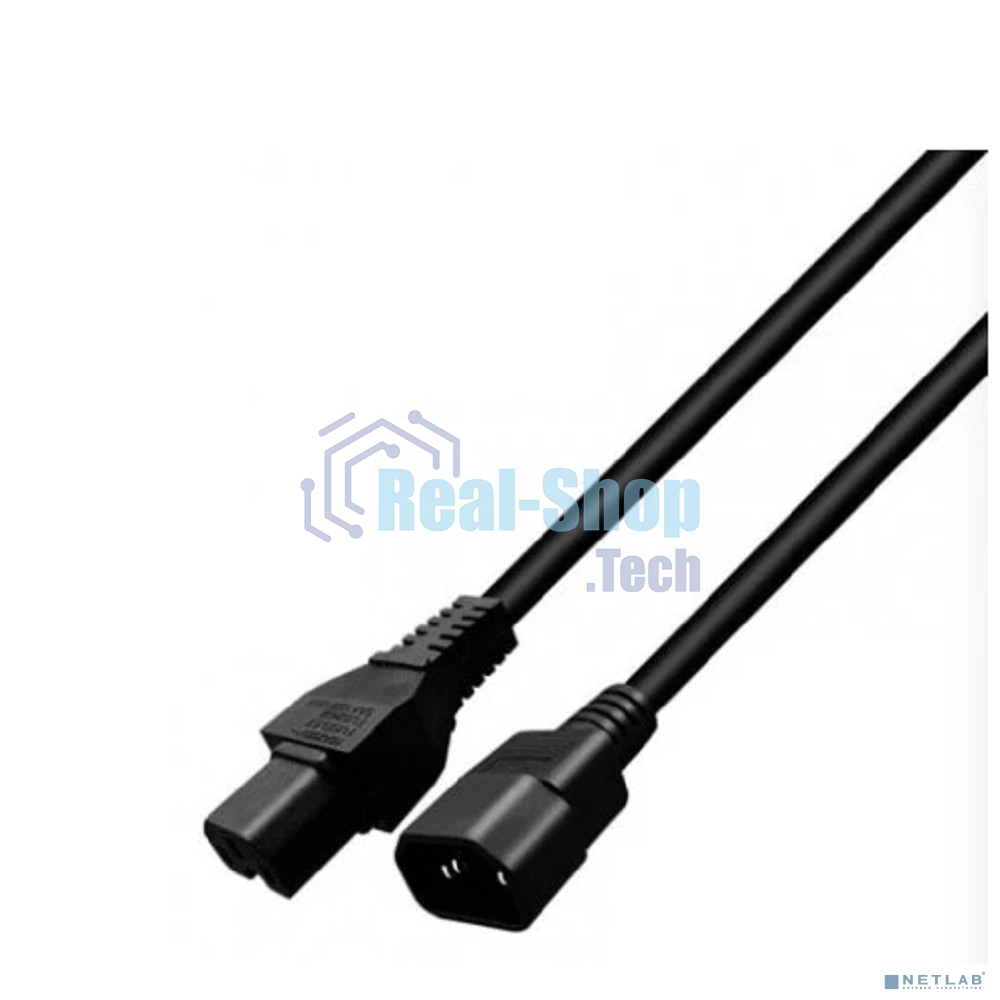 Кабель питания KS-is IEC-C14 - IEC-C15 (KS-857B-2) 2м черный
