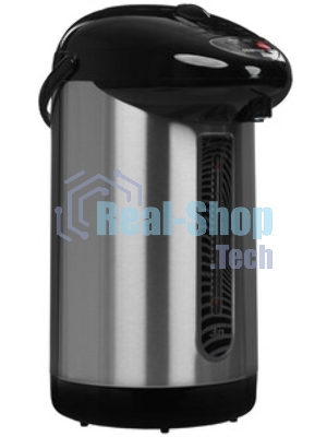 Термопот Centek CT-0080 черный, 3л, 600Вт, 3 способа подачи воды, корпус из нержавеющей стали