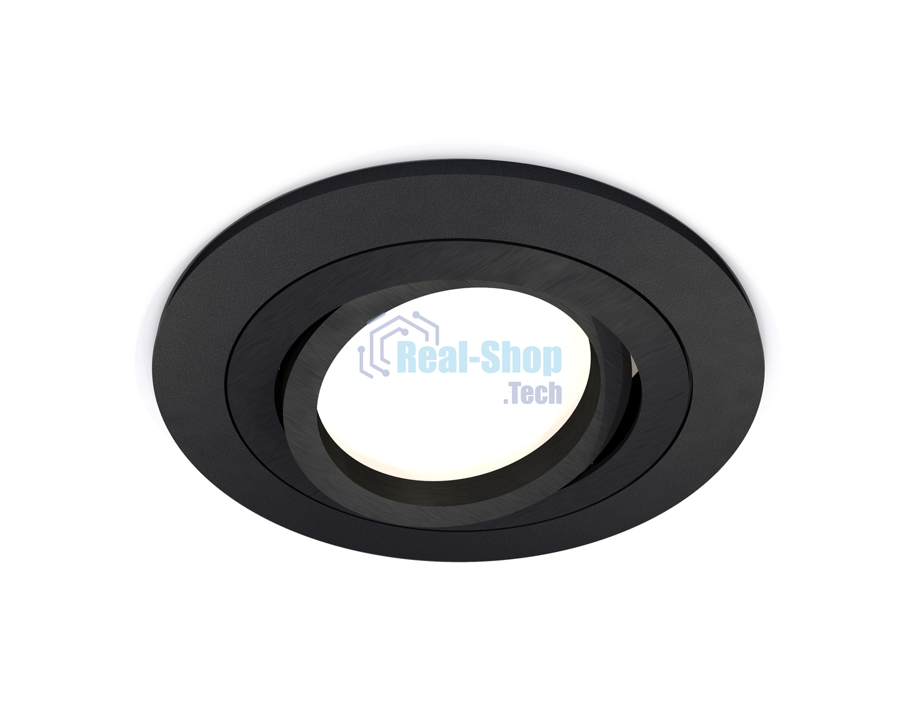 Комплект встраиваемого поворотного светильника Ambrella light XC7622081 SBK/PBK черный песок/черный полированный MR16 GU5.3 (C7622, N7002)