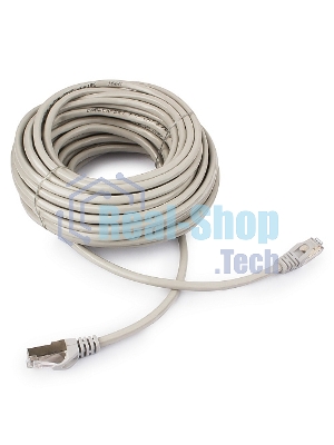 Патч-корд FTP Cablexpert cat.6, 15м, литой, многожильный, серый
