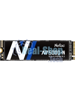 Накопитель SSD Netac NV5000-N, 1Tb, M.2 2280, PCIe 4.0 x4, NVMe, R/W 4800/4600, с радиатором
