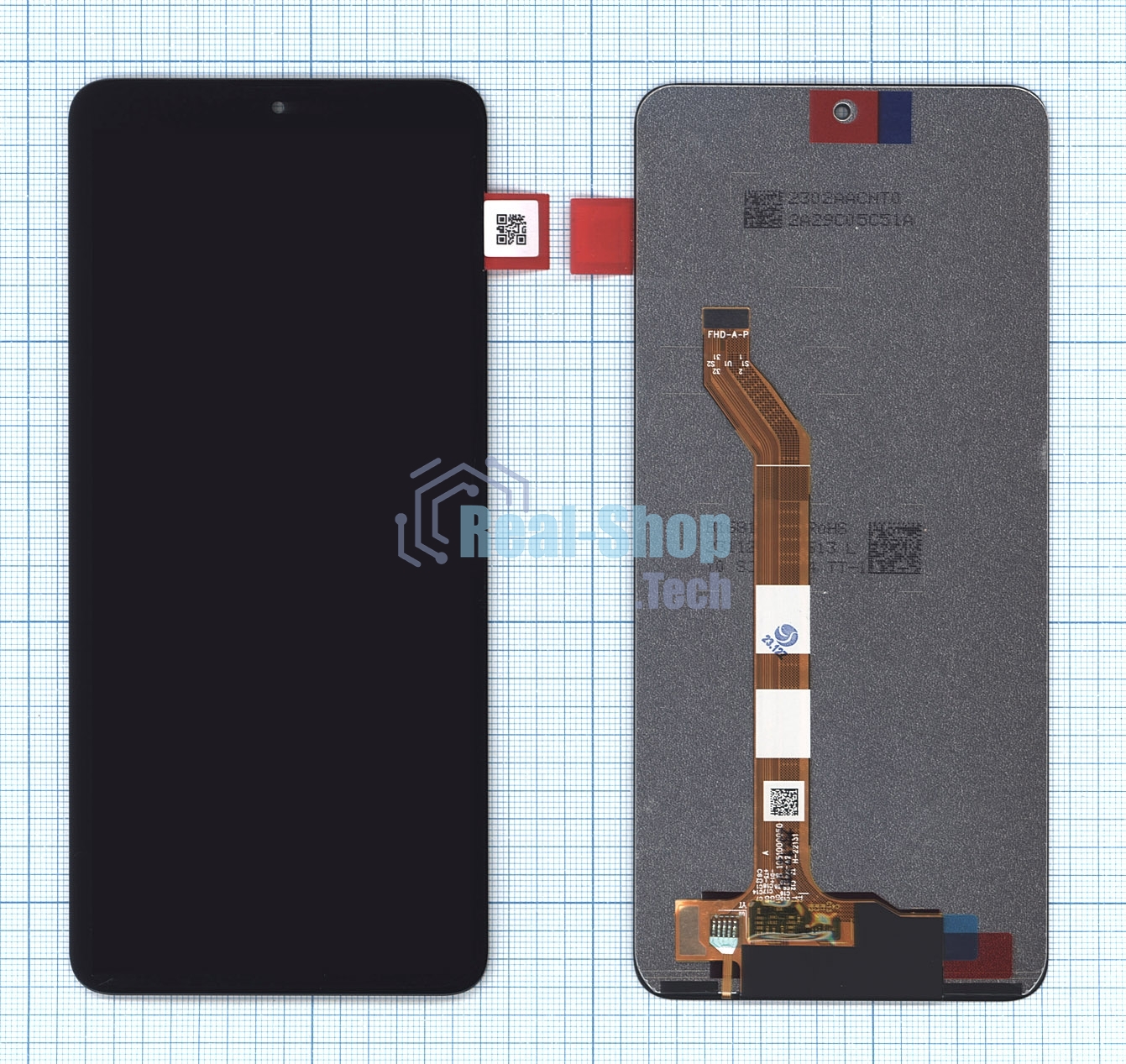 Дисплей (модуль) для Huawei Honor X9 в сборе с тачскрином черный