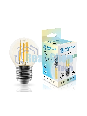 Лампа светодиодная 451524 Filament LED G45 15W E27 4000K 220-240V