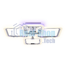 Потолочный светодиодный светильник FA534/2+2 CH хром 105W 580*420*130 (ПДУ РАДИО 2.4G)