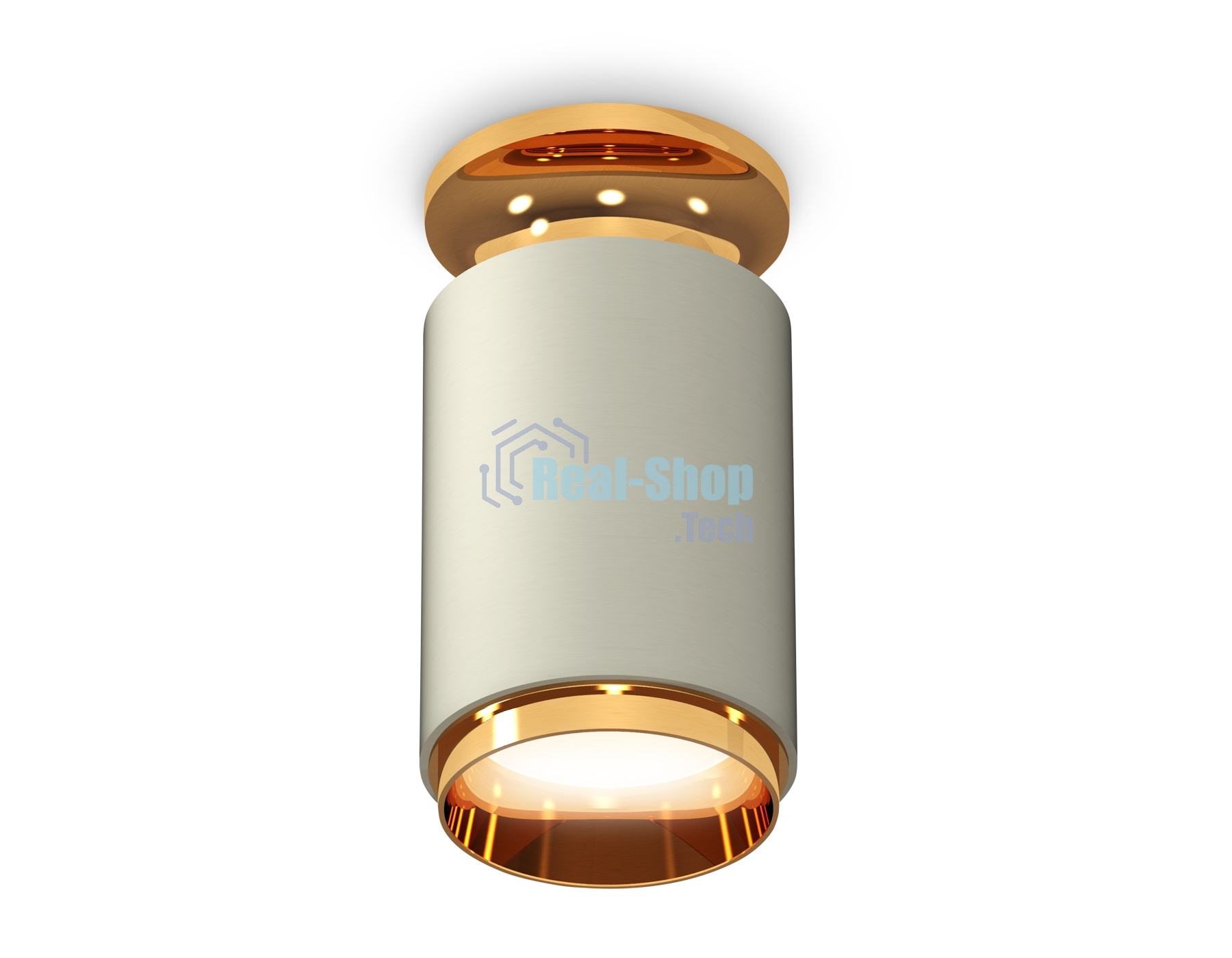Светильник Ambrella Light XS6314121 SGR/PYG серый песок/золото желтое полированное MR16 GU5.3 (N6905, C6314, N6124)
