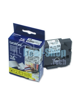 Картридж ленточный Brother TZE241 18x8 черный шрифт, белый фон, для Brother P-Touch