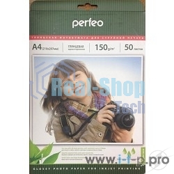 фотобумага Perfeo PF-GLA4-150/50 Бумага Perfeo глянцевая50л, А4 150 г/м2 (G07)