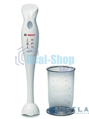 Блендер погружной Bosch MSM 6B150 белый, 300 Вт, 1 скорость, турбо