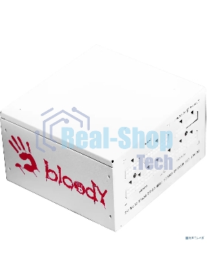 Блок питания Bloody BD-PS750G, 750Вт, 80 PLUS Gold, 120мм, белый