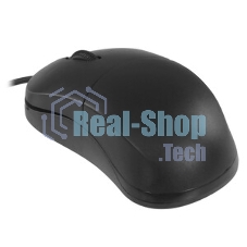 Мышь проводная Qumo Simple Office M92 черный, 1000 dpi, USB, кнопки - 3