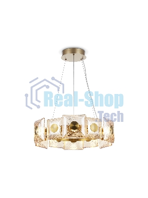 Светильник Ambrella light LH31021 BS/TI латунь/янтарь 56W 3000K D570*150