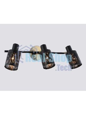 Светильник Ambrella light TR8669/3 BK/SB чёрный/бронза E14/3 max 60W 560*100*190