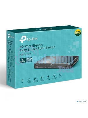 Коммутатор TP-Link TL-SG1210MPE Easy Smart 10-портовый гигабитный с 8 портами PoE+