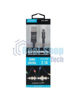 Кабель Maxvi MC-01F black USB-A - microUSB, 2A Плоский кабель, ток макс. нагрузки 2А, макс. напряжение 5V; стандарт USB 2.0; длина 1м, материал PVC, черный