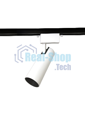 Трековый однофазный светодиодный светильник Ambrella light GL5853 WH/BK белый/черный LED 30W 4200K 24°