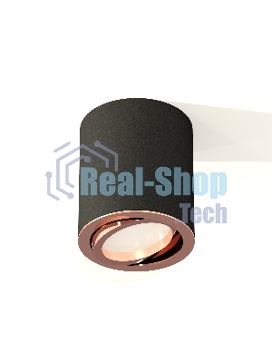 Светильник Ambrella Light XS7422004 SBK/PPG черный песок/золото розовое полированное MR16 GU5.3 (C7422, N7005)