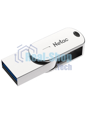 Флешка USB Netac U785C (NT03U785C-064G-32PN), 64Gb, USB 3.0/TypeC, R/W 110/45, серебристый