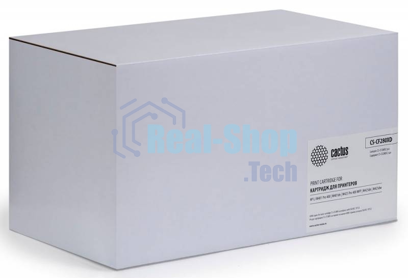 Картридж лазерный Cactus CS-CF280XD черный (2x6900 стр.) для HP LJ Pro 400/M401/M425