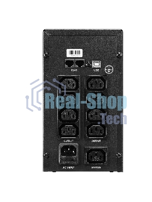 Источник бесперебойного питания CROWN CMU-SP1200IEC/1200 ВА\720 Вт/8 х IEC320 C13, 1 х IEC320 C13 Bypass