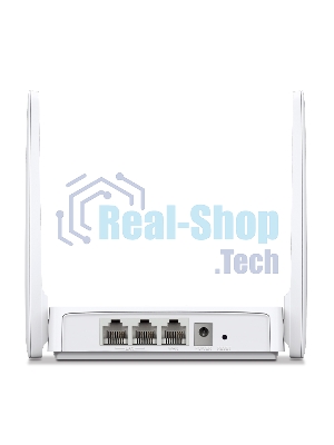 Роутер Mercusys 300Mbps Multi-Mode Wireless N Router, 2× Fixed External Antennas, 2× 10/100 Mbps LAN Ports, 1× 10/100 Mbps WAN Port, FEATURE: Access Point Mode, WPS/Reset Button, IPTV, IPv6, Beamforming, MU-MIMO, Parental Controls, Guest Network