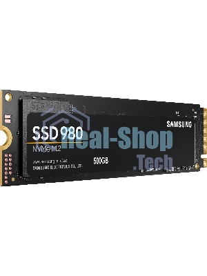 Накопитель SSD Samsung 980 MZ-V8V500BW, 500Gb, PCIe 3.0 x4, M.2 2280, NVMe, R/W 3100/2600