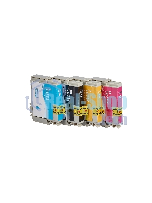 Набор струйных картриджей Sakura C13T10554A10 (T0735 BK/C/M/Y) для Epson, мультипак, 11,4 мл., 490 к.