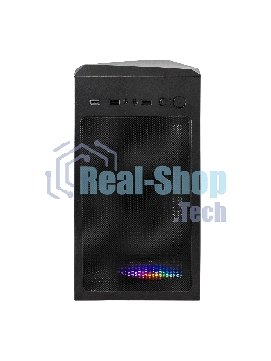 Компьютерный корпус Miditower ExeGate EVO-8225-EVO800 (ATX, БП EVO800RGb с вент. 12см, 2хUSB+1хUSB 3.0, черный, 2 вент. с RGb подсветкой и полоса на передней панели, боковая панель - закаленное стекло)