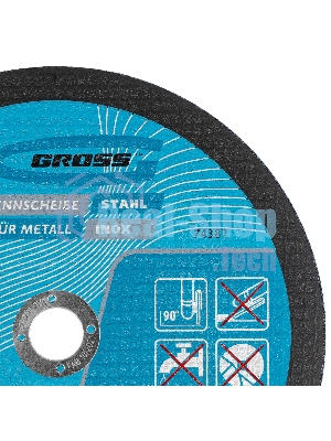 Круг отрезной по металлу Gross 230 х 1,6 х 22,2 мм, WA46TBF