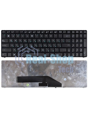 Клавиатура для ноутбука Asus K50 K60 K70 черная с рамкой