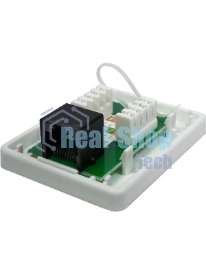 Розетка компьютерная 1-м 8P8C (RJ-45) UTP кат.5E SUPRLAN 10-0307