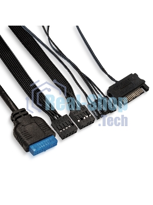 Компьютерный корпус Miditower ExeGate EVO-8225-EVO800 (ATX, БП EVO800RGb с вент. 12см, 2хUSB+1хUSB 3.0, черный, 2 вент. с RGb подсветкой и полоса на передней панели, боковая панель - закаленное стекло)